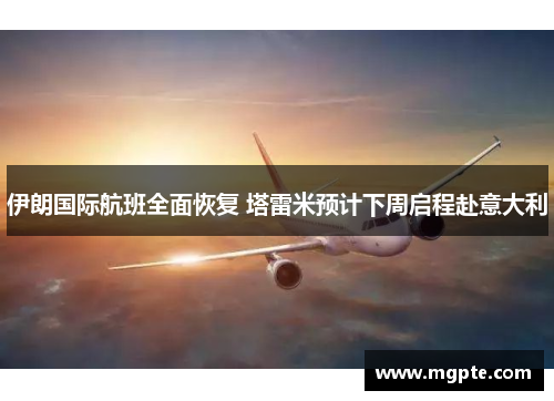 伊朗国际航班全面恢复 塔雷米预计下周启程赴意大利